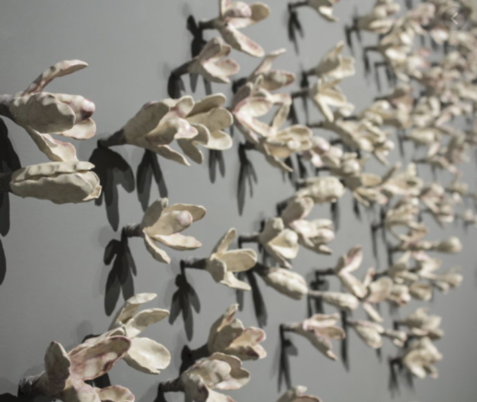 Bradley Sabin Floral Wall Installation