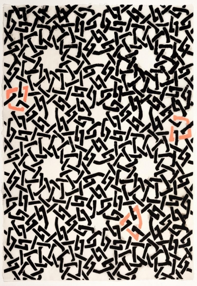 Black and Pink Web Pattern