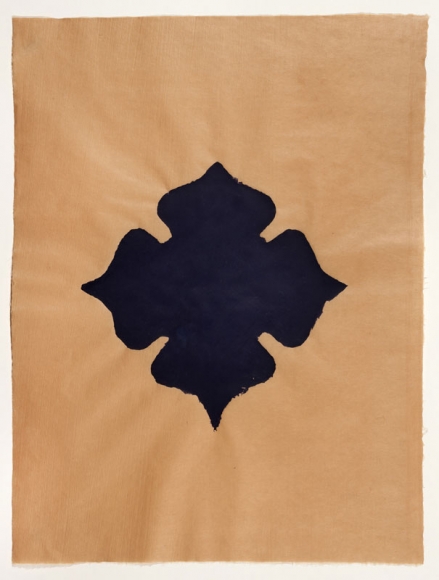 Meditation III handmade paper on Japanese gampip