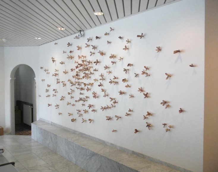Bradley Sabin Floral Wall Installation