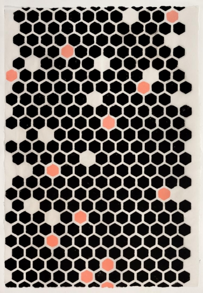 Black and Pink Hexagons