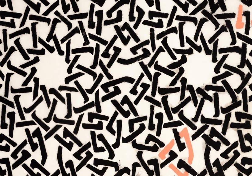 Black and Pink Web Pattern