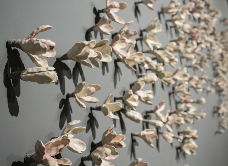 Bradley Sabin Floral Wall Installation