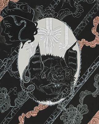 She Bat gouache on paper