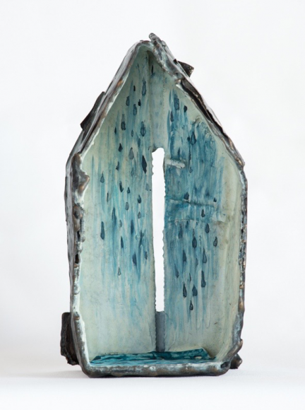 Water House cast bronze