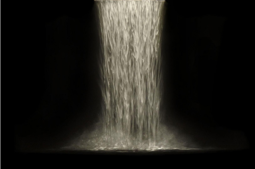 Flow III incised painted aluminum
