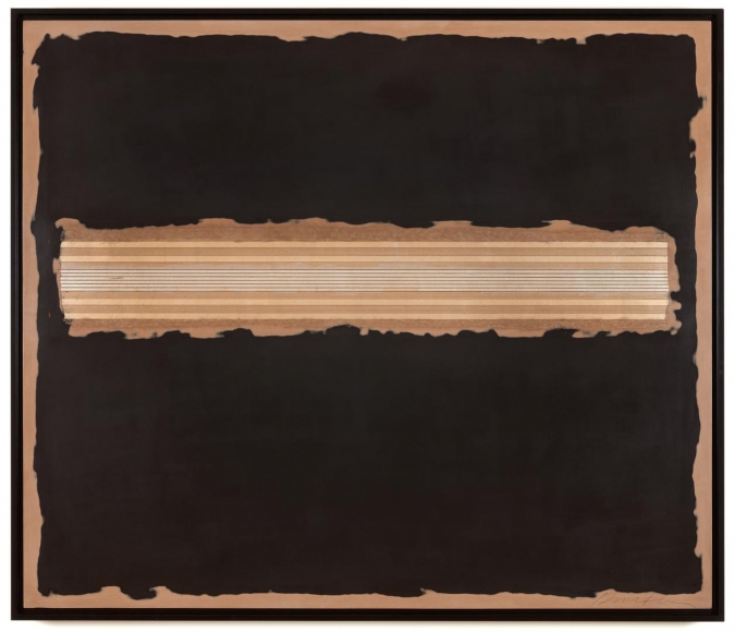 Barataria moon leaf with black and beige clay