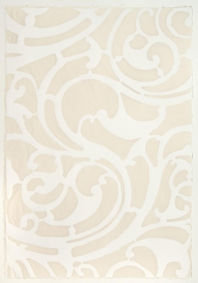 White Serpentine handmade cotton and abaca paper