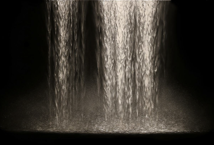 Flow Waterfall incised painted aluminum