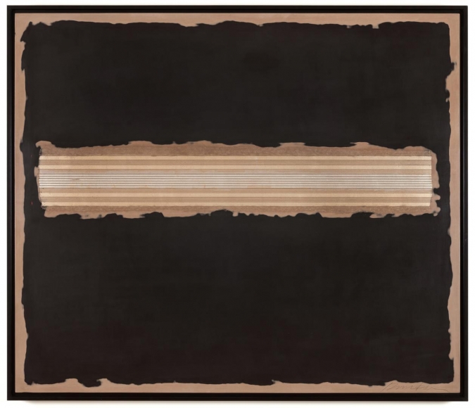 Barataria moon leaf with black and beige clay