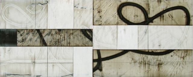 Lanameter acrylic on panel
