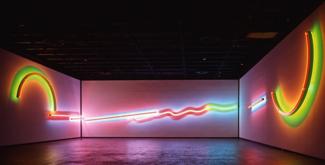 "Stephen Antonakos: Proscenium" at the Neuberger Museum of Art