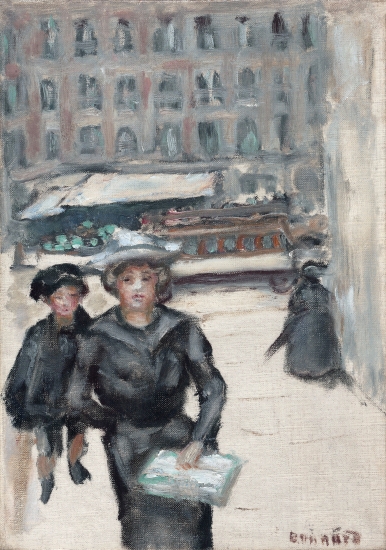 Pierre Bonnard, The Little Street or Boulevard des Batignolles, c. 1903, Oil on canvas 12 1⁄8 × 8 ½ inches