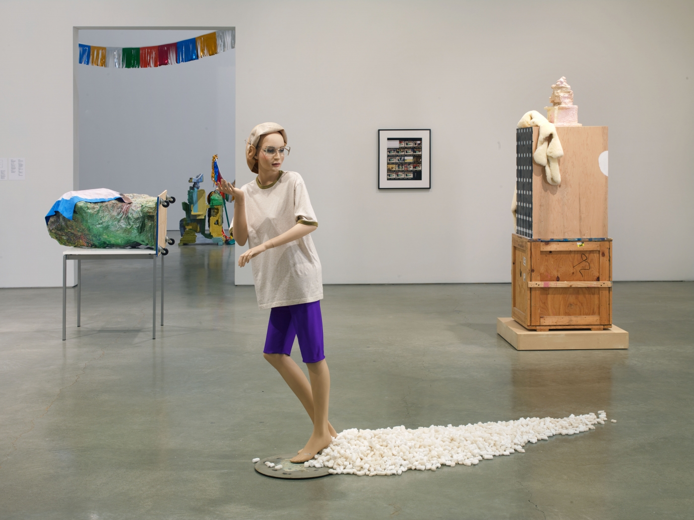 Rachel Harrison, Installation view, Consider the Lobster, Center for Curatorial Studies, Hessel Museum, Bard College, Annandale-on-Hudson, 2009
