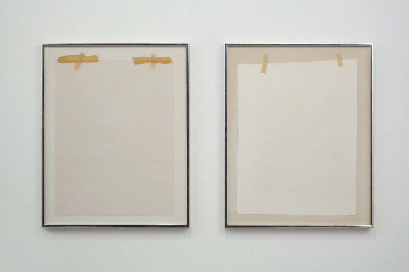 Gedi Sibony, The Fortunoff Girls, 2010, matted posters reversed in frame, 20 1/4 x 16 1/4 x 1 inches each
