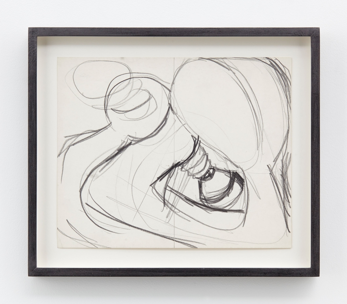 Lee Lozano, No Title, 1963-64, Graphite on paper, Paper: 8 1/2 x 10 1/4 inches (21.6 x 26 cm) Framed: 11 x 12 7/8 x 1 1/4 inches (27.9 x 32.7 x 3.2 cm)