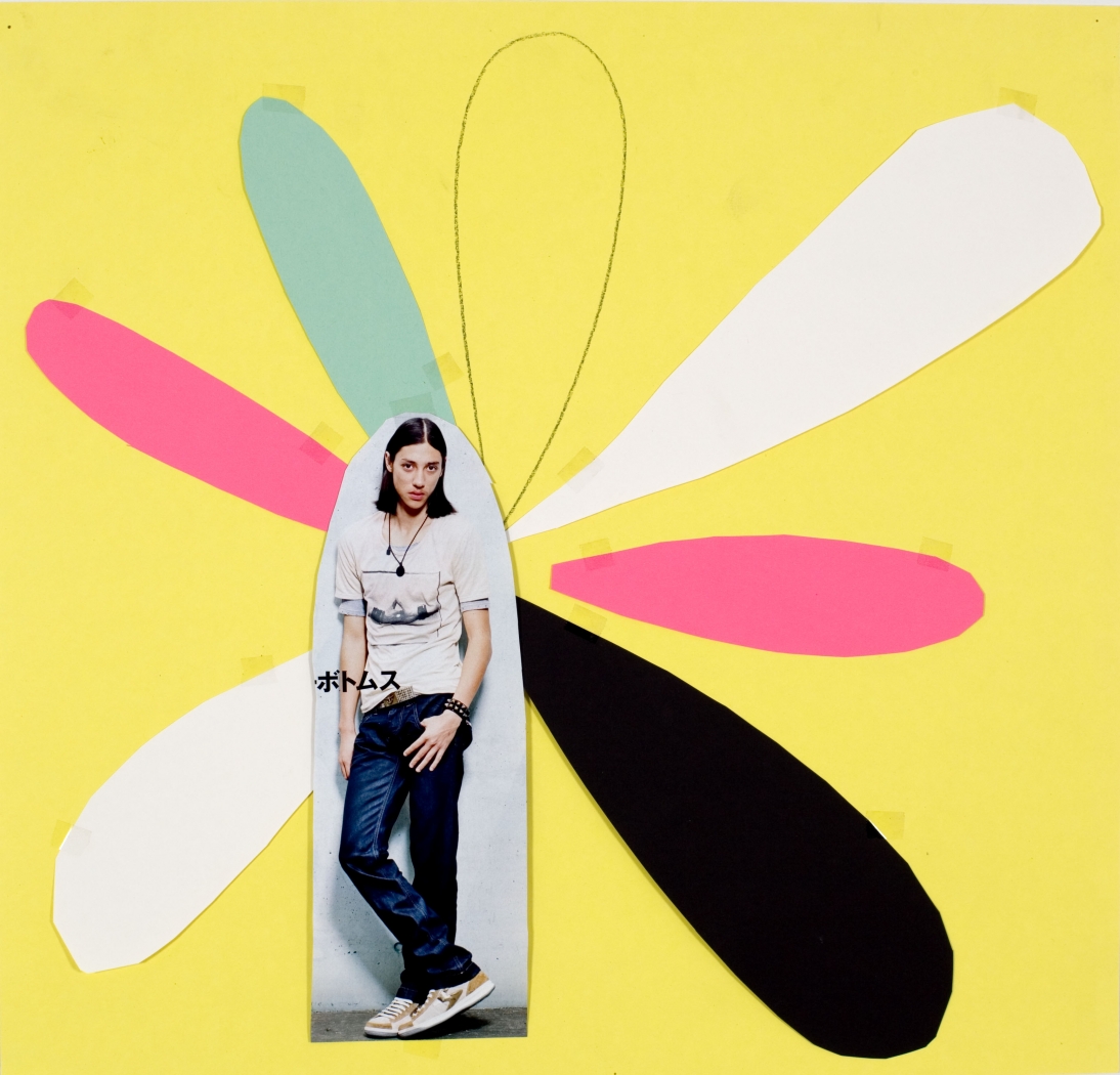 Dragonfly 8, 2009, collage, 19 3/4 x 20 1/2 inches