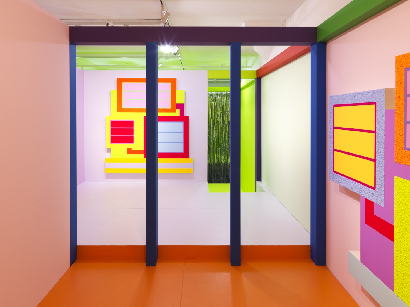 Peter Halley, Installation view, Heterotopia II, Greene Naftali, New York, 2019
