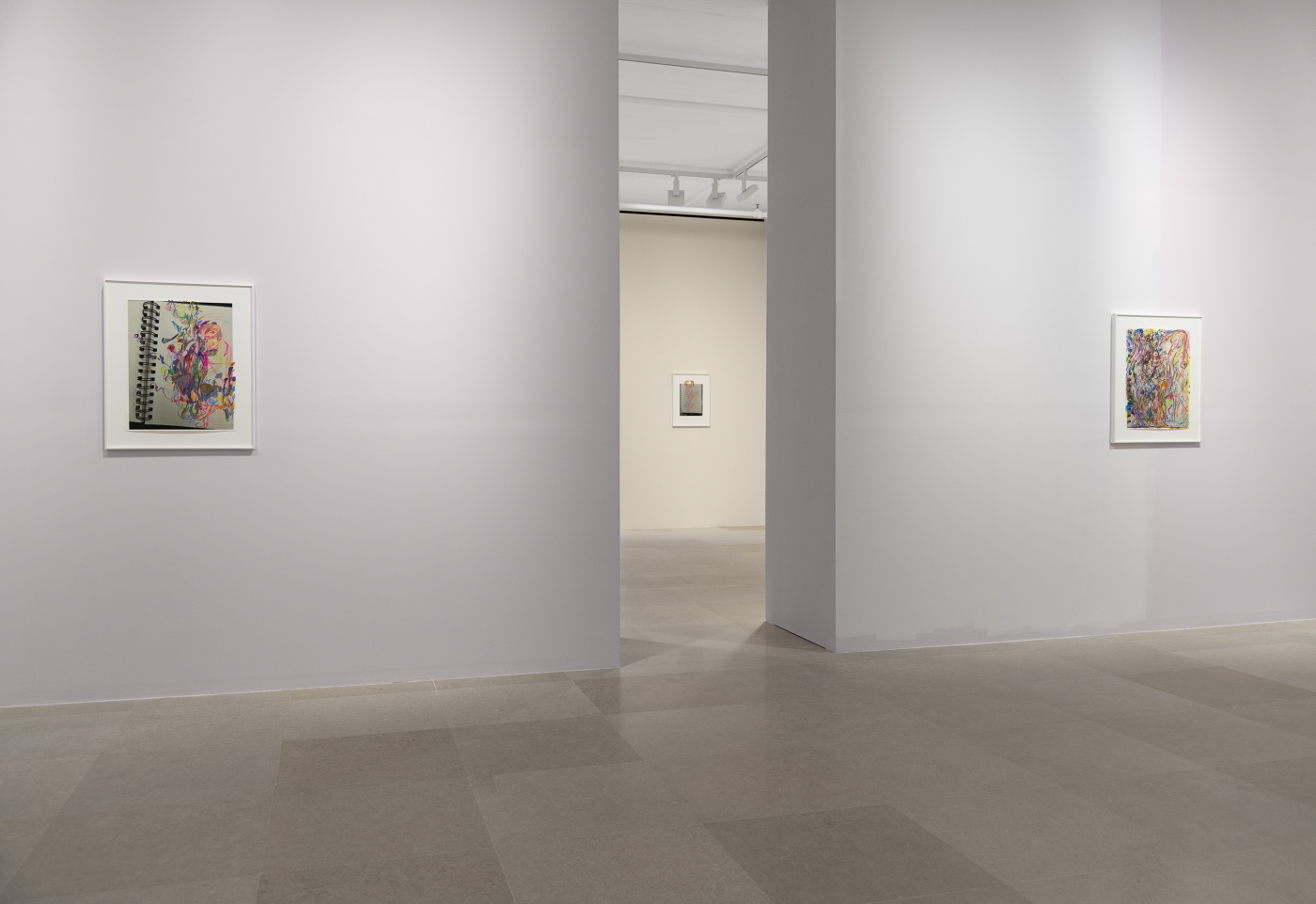 Rachel Harrison, Installation view, Drawings, Greene Naftali, New York, 2020