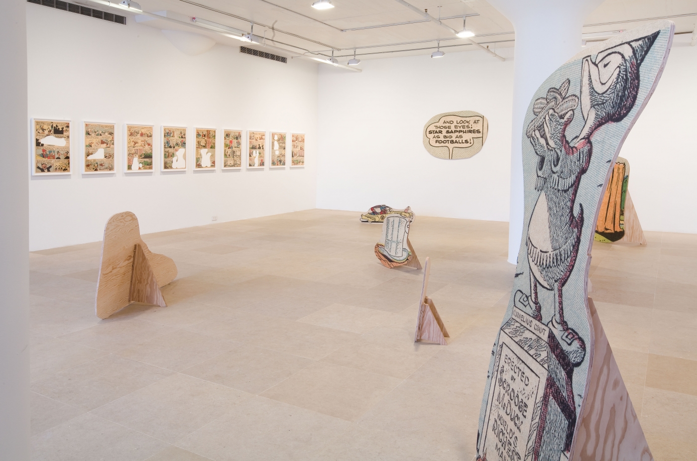 Allen Ruppersberg, Installation view, Greene Naftali, New York, 2010