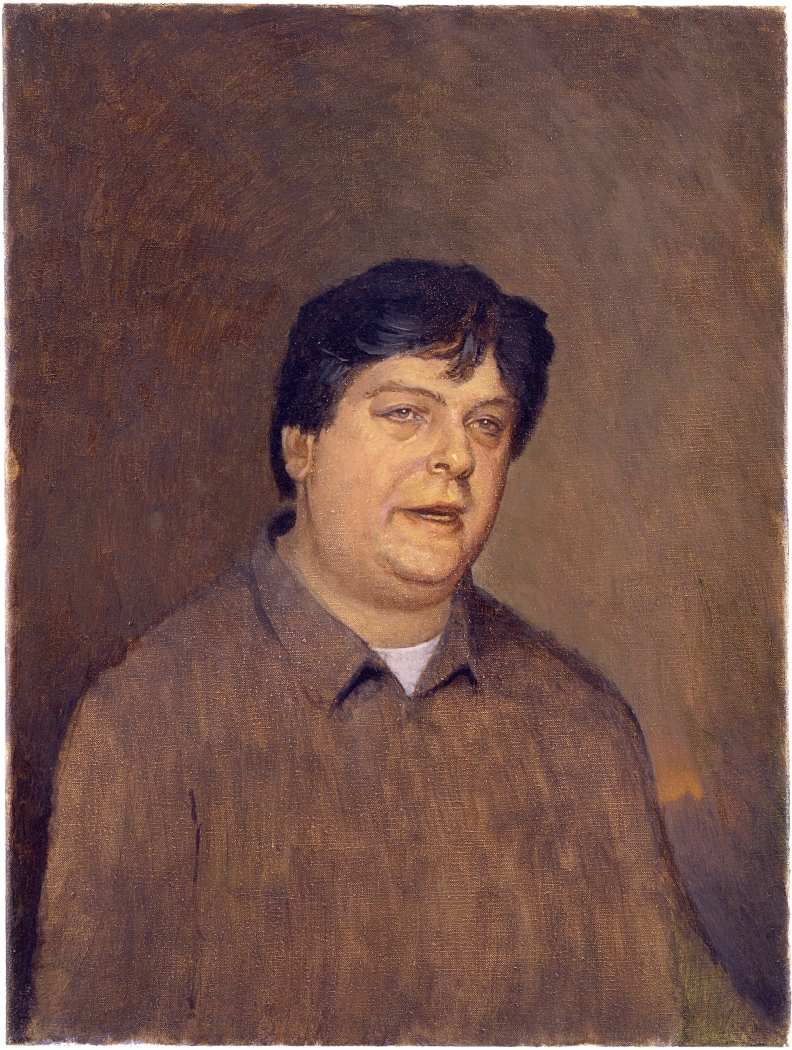 David Shayler, Talking, 2006, Oil on linen, 24 x 18 inches