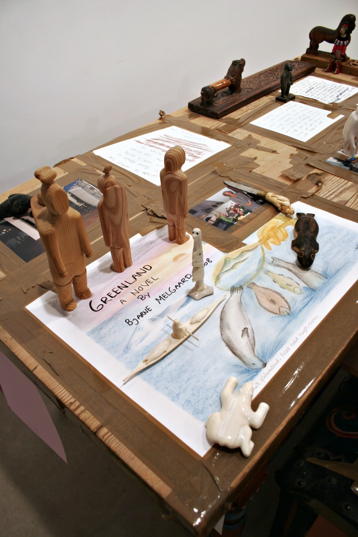 Bjarne Melgaard, Greenland, a novel, 2008 (detail), Mixed media, Dimensions variable