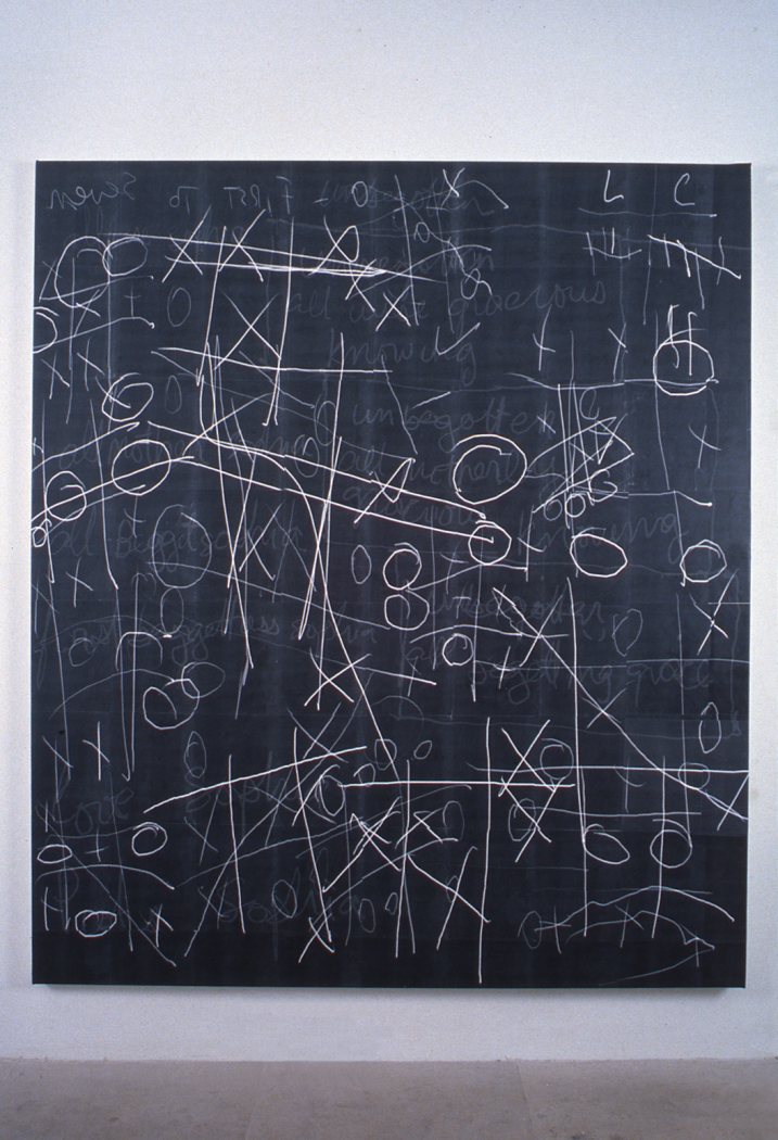 Luke Murphy, First to Seven, 1996, laser prints, acrylic mediums on canvas, 78 x 66 inches