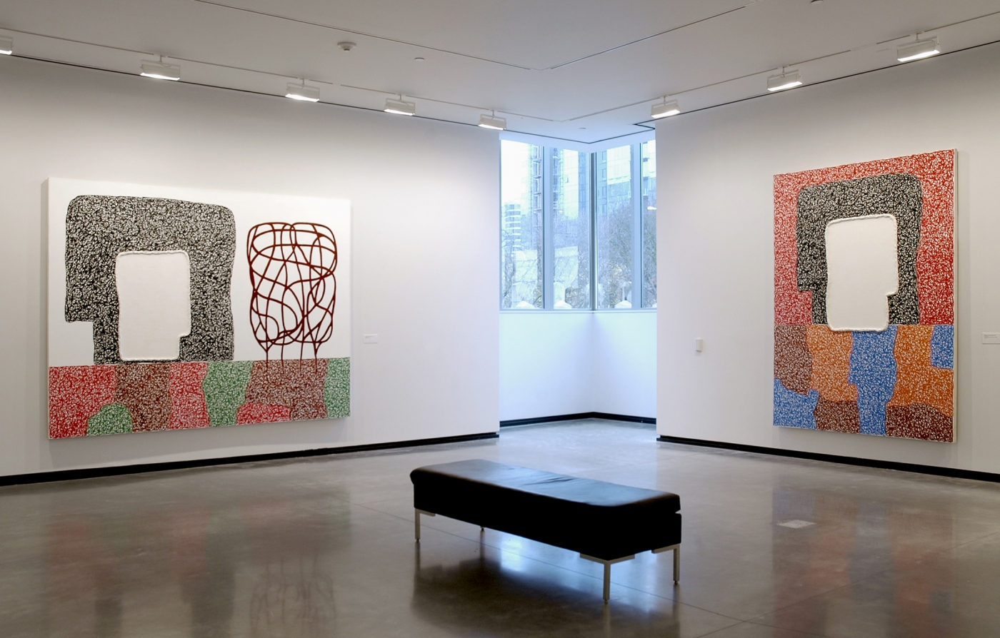 Jonathan Lasker, Installation view, Portland Art Museum, Portland, OR, 2008