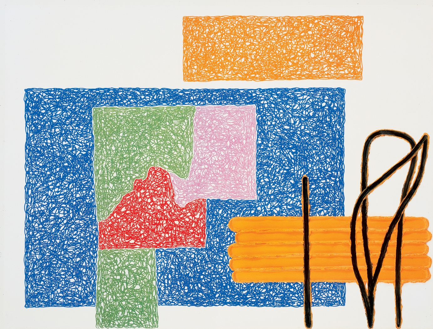 Jonathan Lasker, Upon the Modern Prairie, 1999