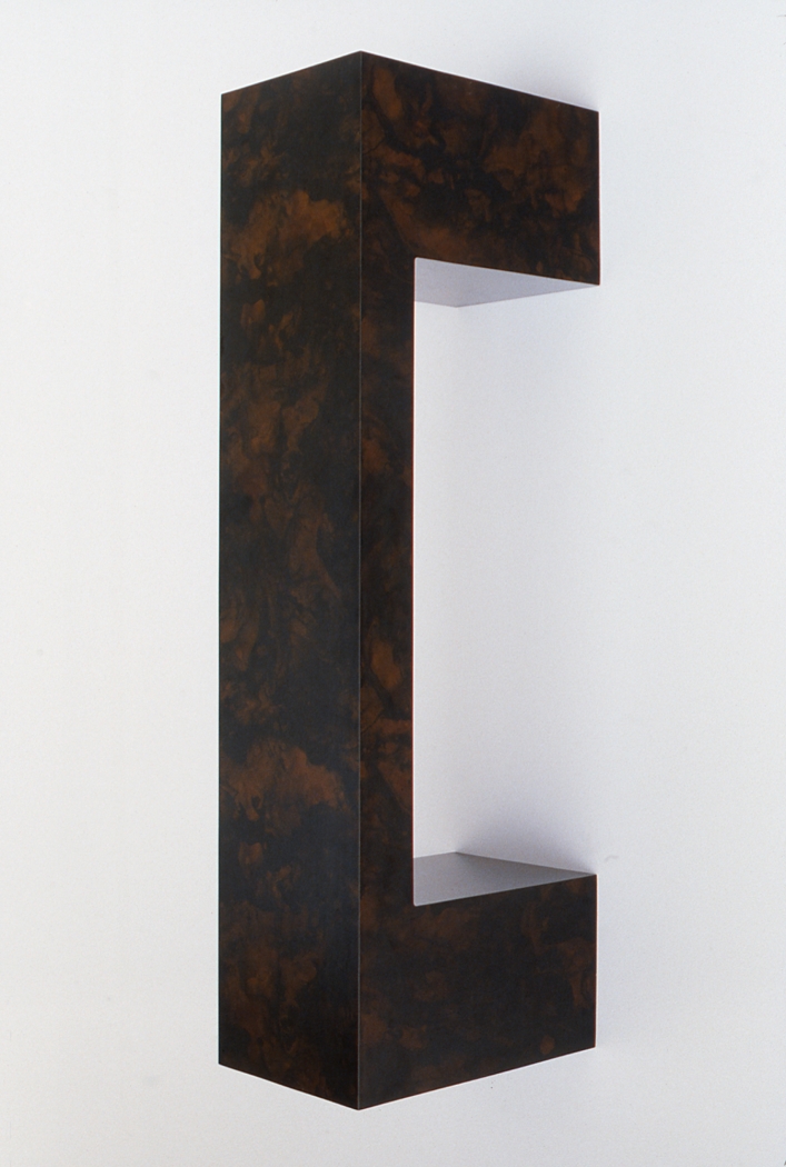 Richard Artschwager, Handle, 1967, Marbelized formica over wood, 59 x 13 x 20 inches