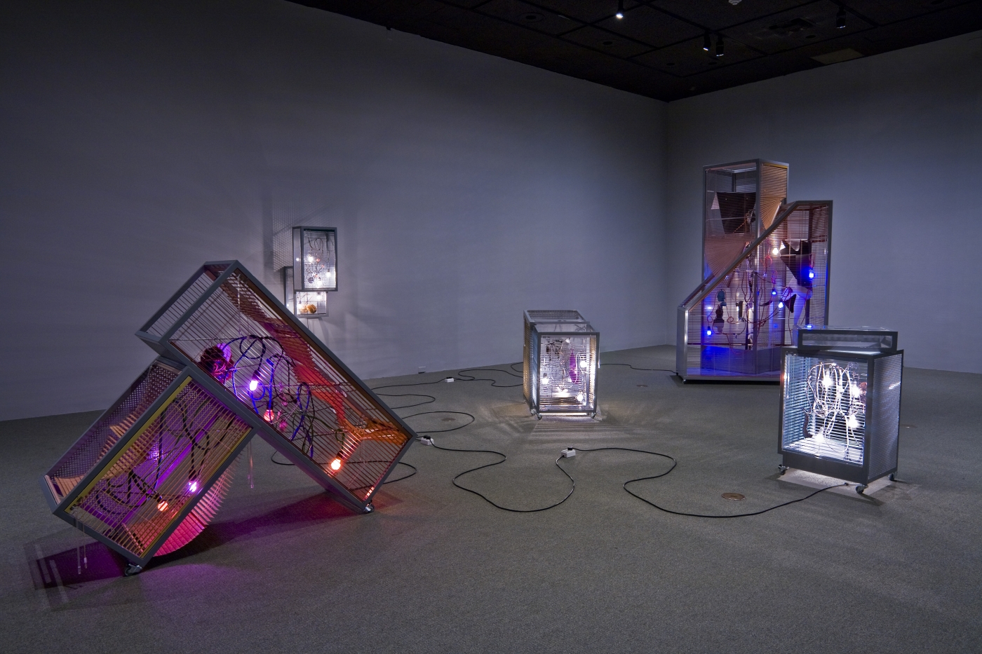 Haegue Yang, Doubles and Couples - Version Turin, Installation view, LACMA, 2008