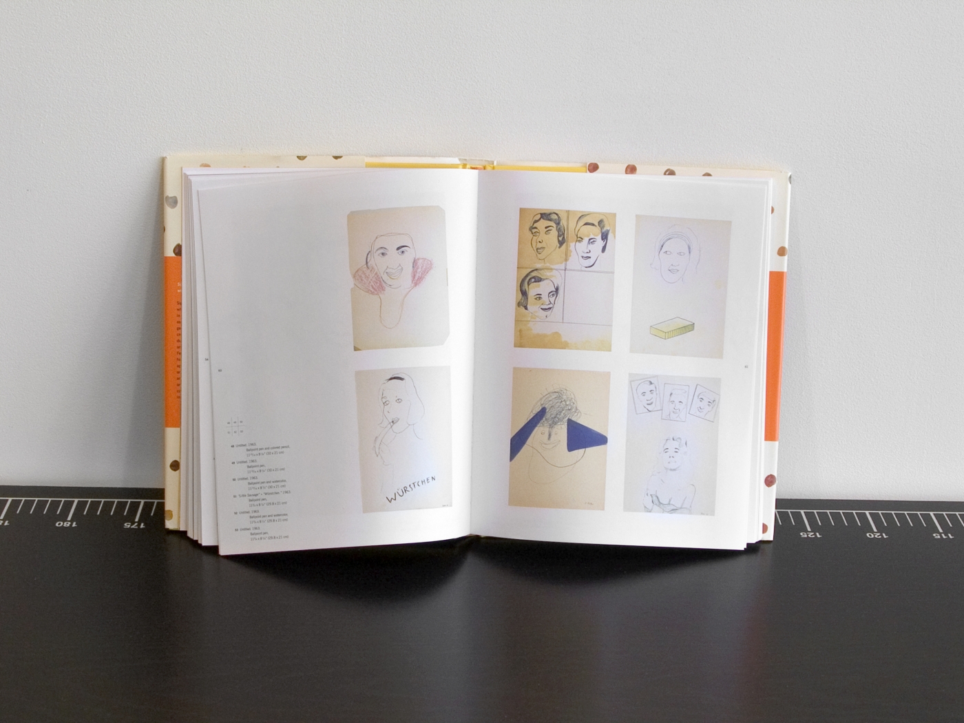 Michael Krebber, Untitled, 2001 (detail), Mixed media, Dimensions variable