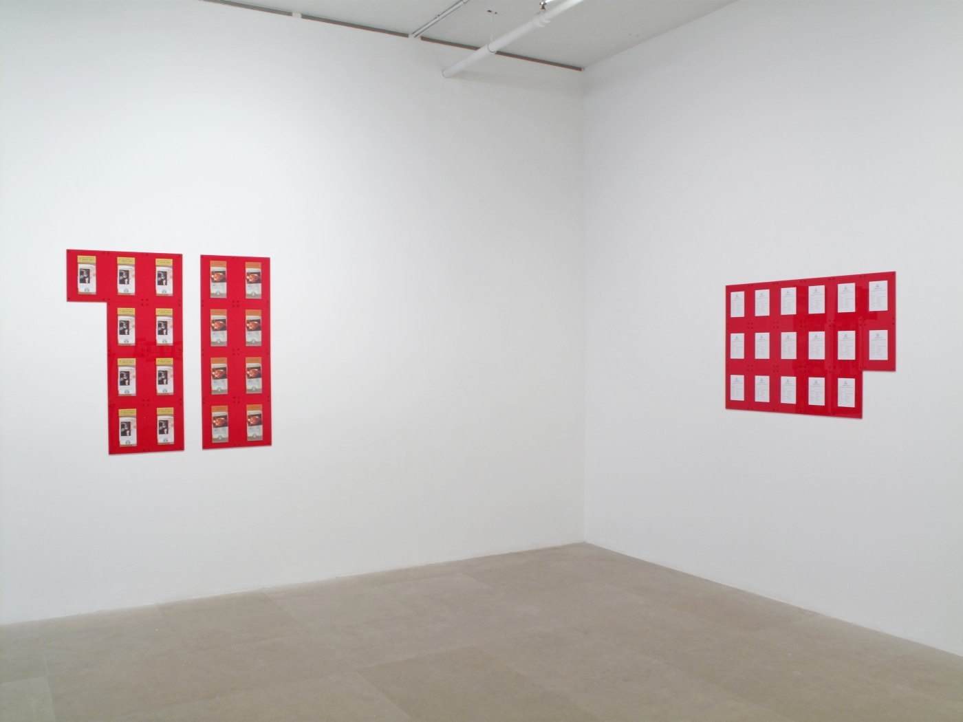 Installation view, Constitution, Greene Naftali, New York, 2009