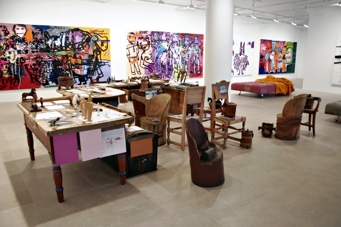 Installation view, Greene Naftali, New York, 2008