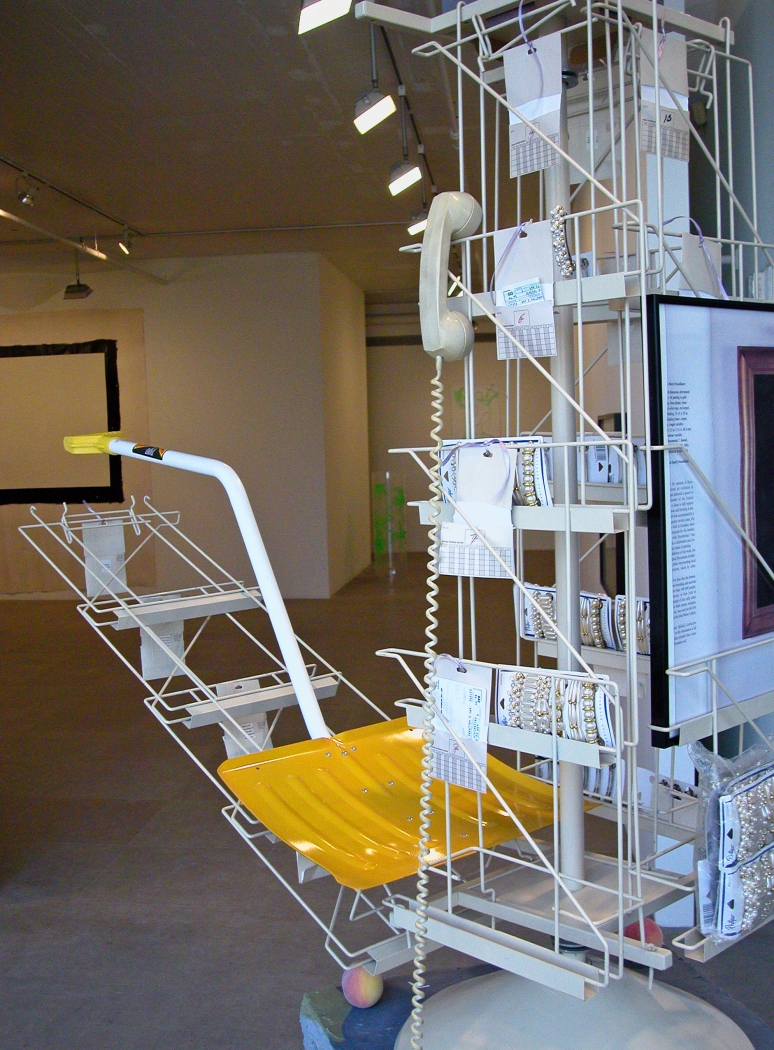Rachel Harrison, Nice Rack, 2006 (detail), mixed media, 99 x 63 x 28 inches