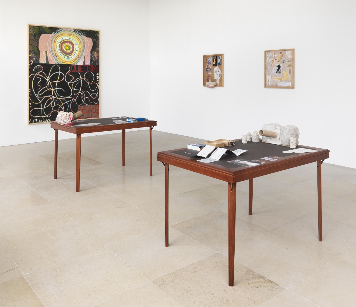Richard Hawkins, Installation view, Bait Paintings, Greene Naftali, New York, 2019