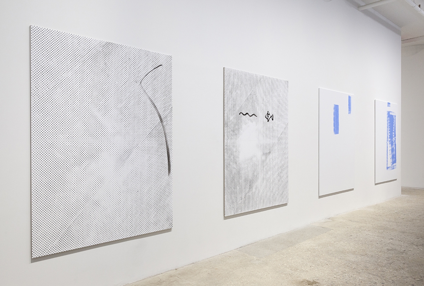 Michael Krebber, Installation View, Ground Floor, Greene Naftali, New York, 2015