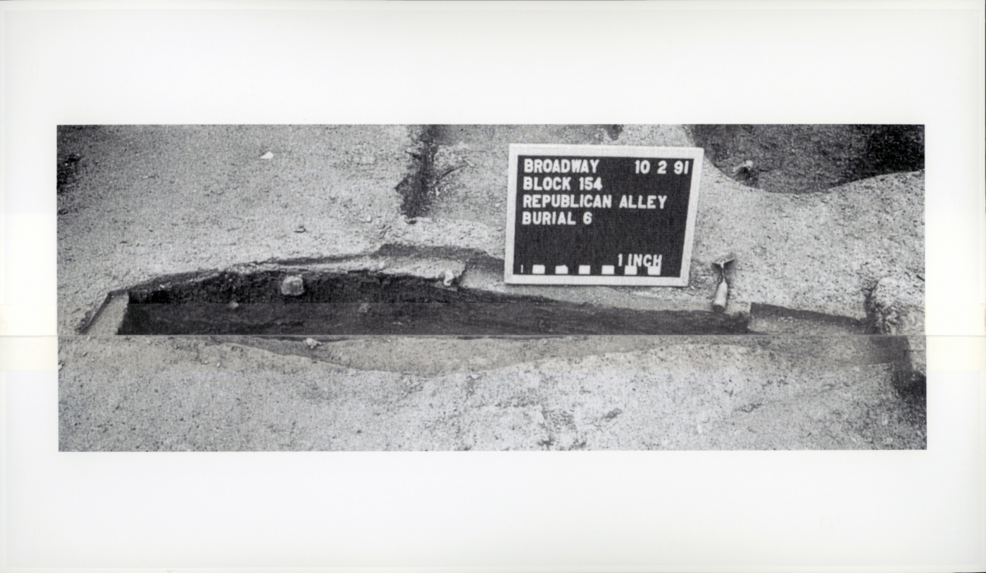 Bones, 2006 (detail), inkjet prints, archival mending tape, five parts, dimensions variable