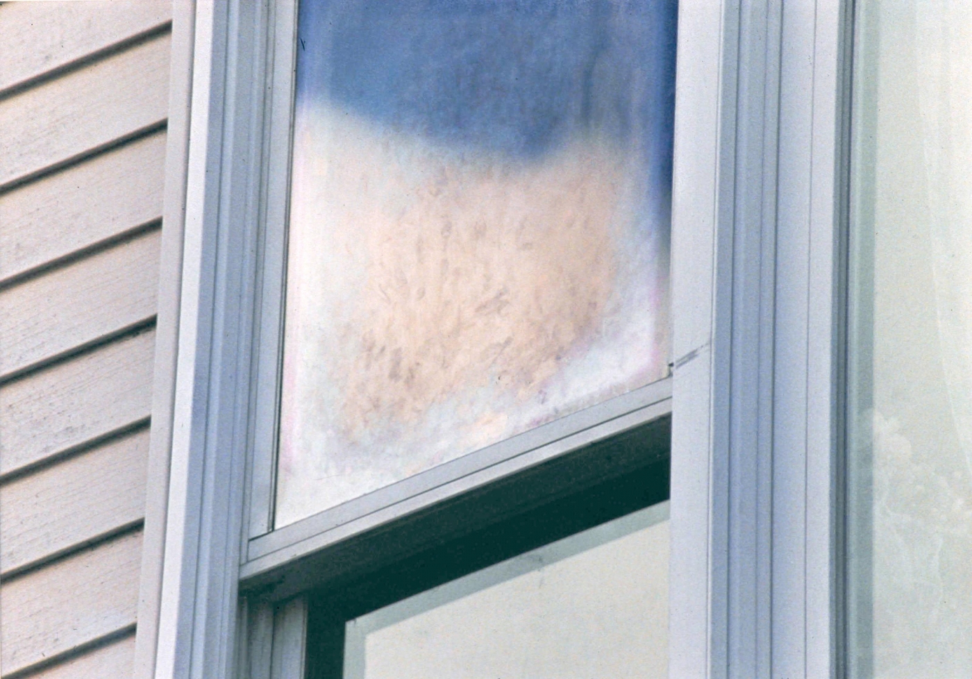 Perth Amboy (fingerprints winow top), 2001, c-print, 26 x 19 1/2 inches