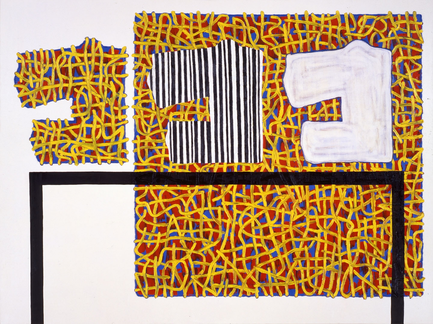 Jonathan Lasker, Domestic Setting with Post-Partum Anxiety, 1999