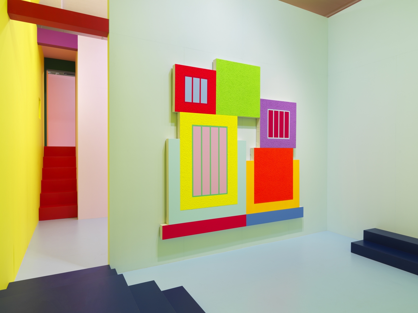 Peter Halley, Installation view, Heterotopia II, Greene Naftali, New York, 2019