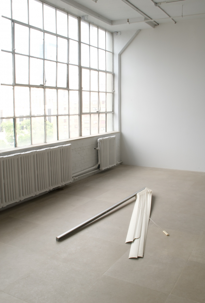 Gedi Sibony The Middle of the World, 2008 Vertical blinds 36 x 89.5 x 5 inches 91 x 227 x 13 cm