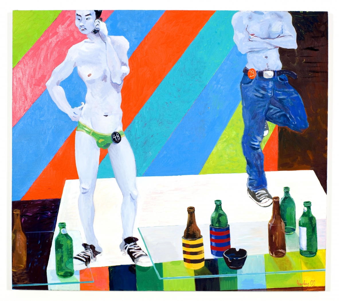 No Customers on the Phone, 2009, oil on canvas, 40.16 x 45.08 inches