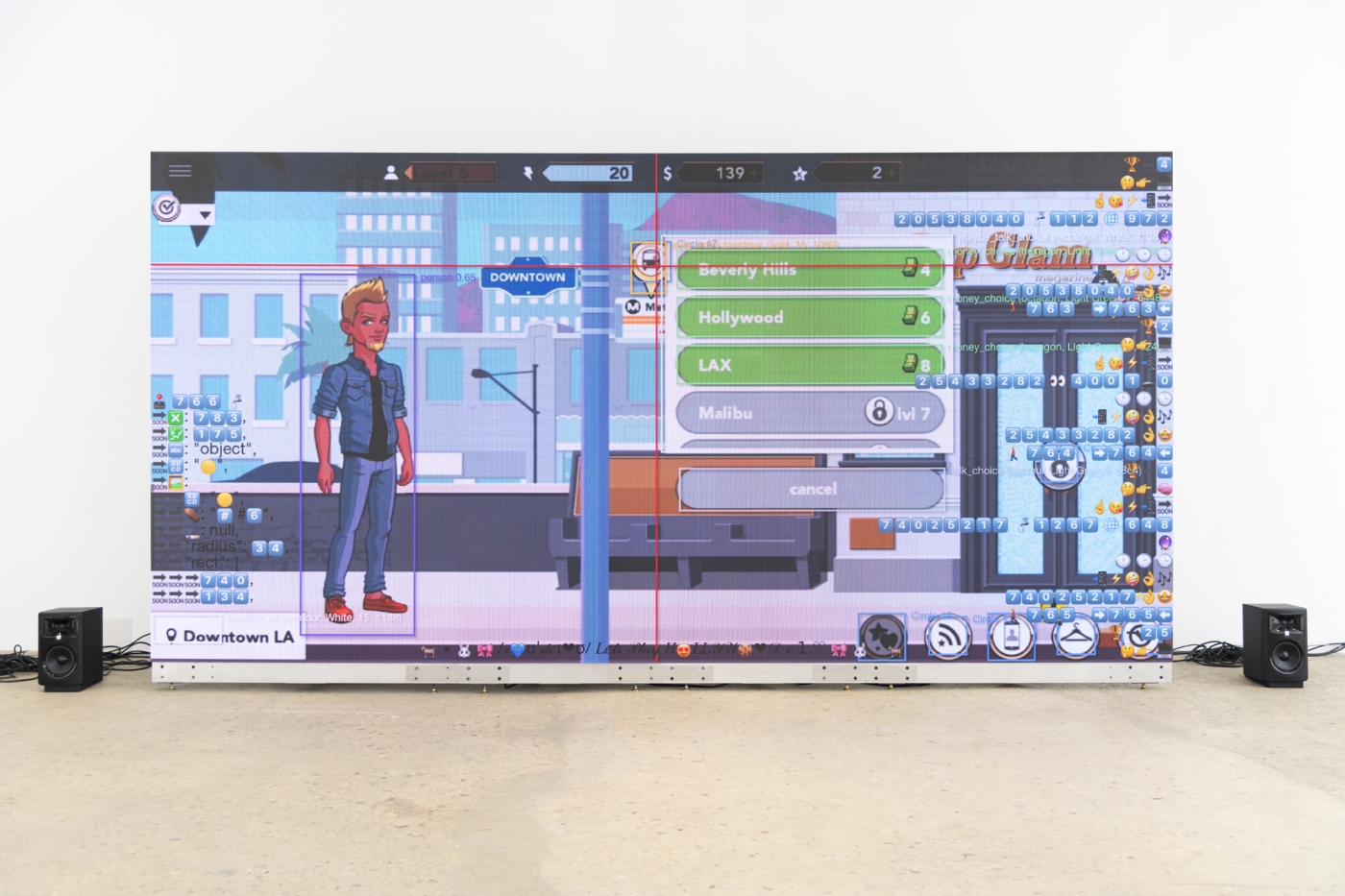 Cory Arcangel, /roʊˈdeɪoʊ/ Let’s Play: HOLLYWOOD, 2017-21 