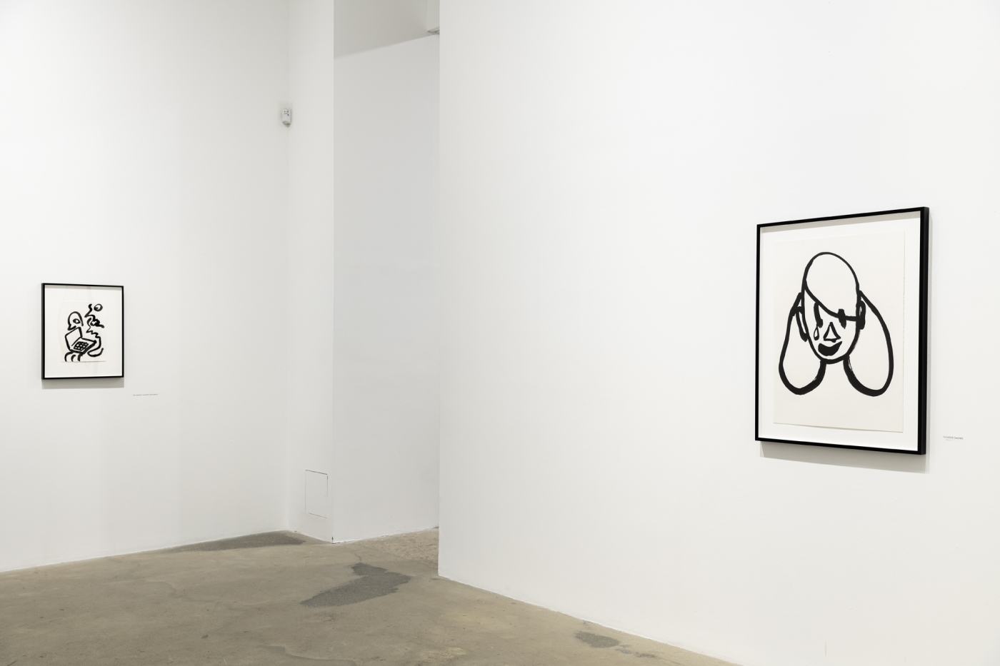 Paul Chan, Installation view, Drawings for Word Book by Ludwig Wittgenstein, Greene Naftali, New York, 2020