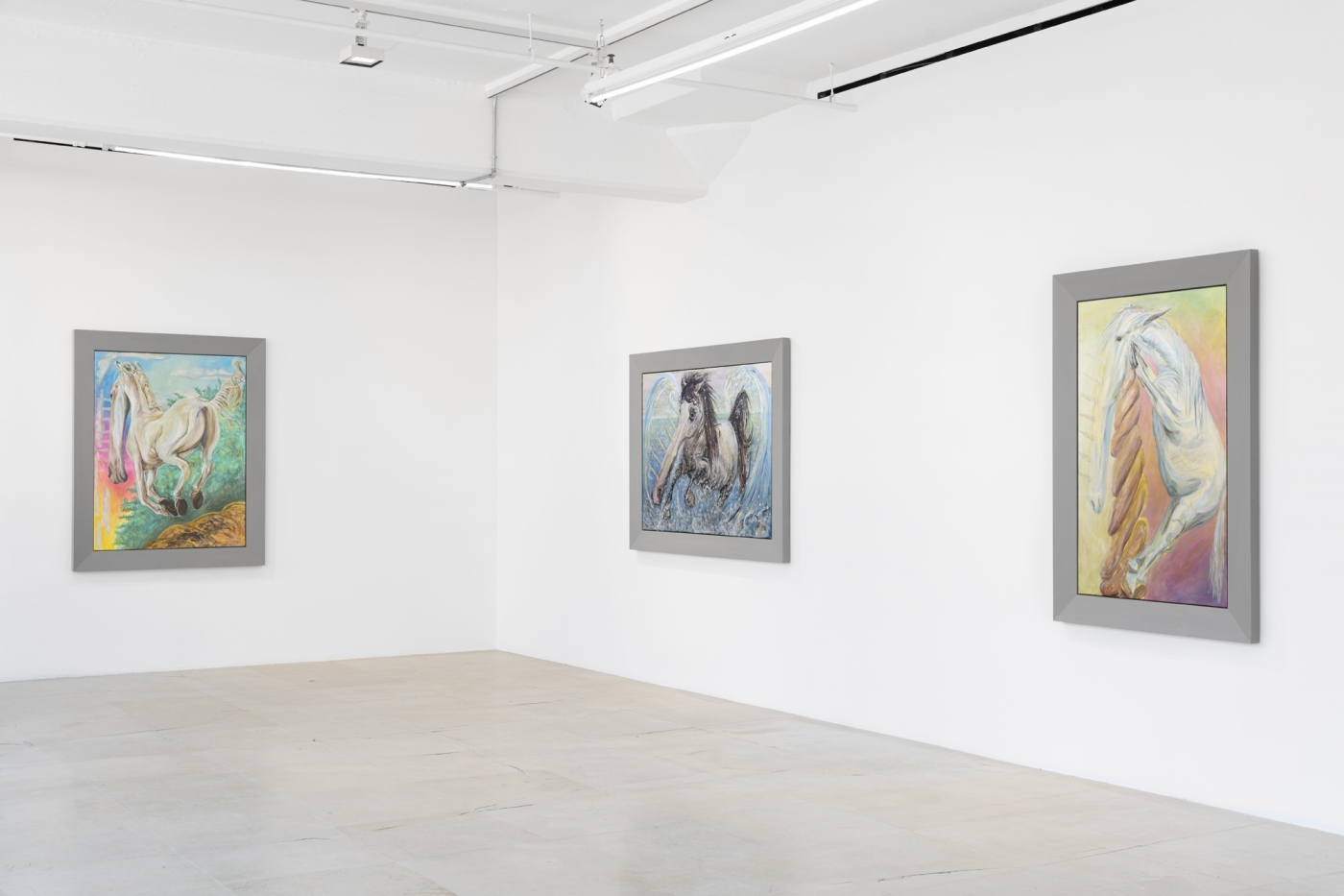 Jana Euler, Installation view, The Traveling Legends of the Morecorns, Greene Naftali, New York, 2021
