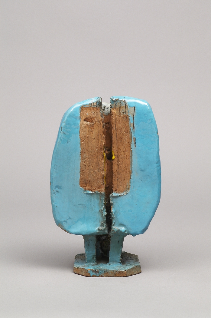 Gianni Colombo, Bifonte Verde, 1956, Ceramic, Each 13 x 8 x 5 1/8 inches