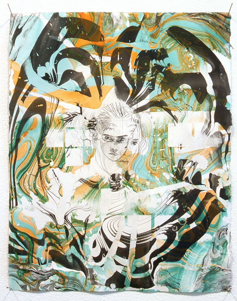 Nick Mauss, Chymera, 2003, Mixed media, 11 3/4 x 9 1/4 inches