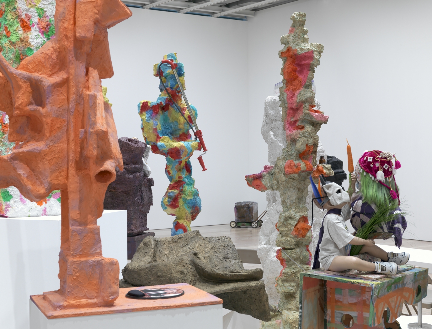 Rachel Harrison, Installation view, Rachel Harrison Life Hack, curated by Elisabeth Sussman and David Joselit, Whitney Museum of American Art, New York, 2019