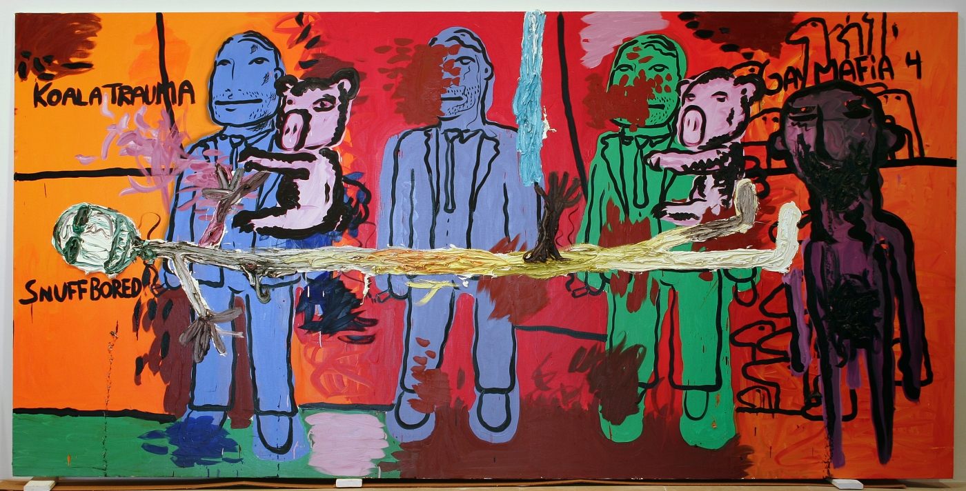 Untitled, 2007, Oil on canvas, 78.74 x 157.48 inches